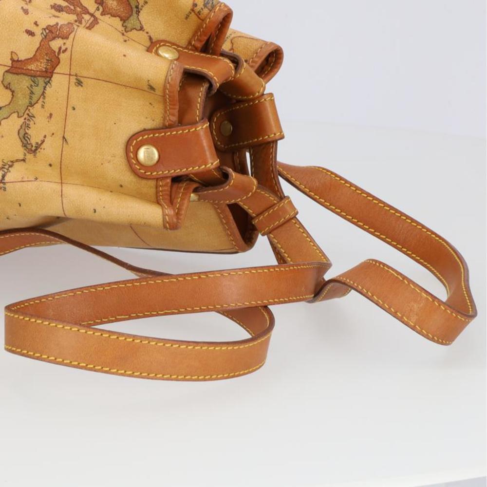 Prima Classe Leather Map Pattern Backpack - Picture 4 of 10